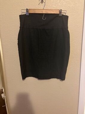 Eileen Fisher Black Stretch Pencil Skirt